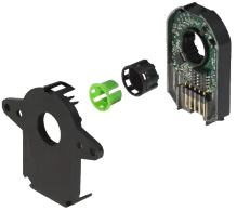 2048 line A-quad-B position encoder.