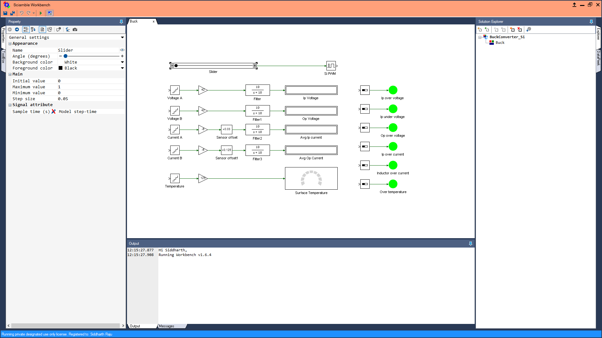 DC motor speed control real-time