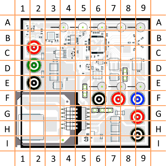 Power-pole board simplified diagram