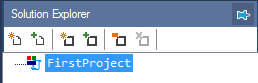 Selected workbench project node in solution explorer